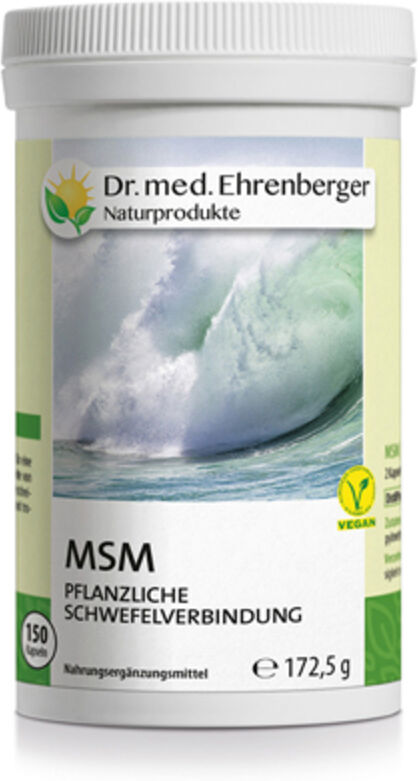 Dr. Ehrenberger MSM vegetal, 150 cápsulas