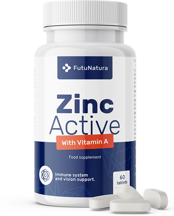 FutuNatura Zinc Active + vitamina A, 60 comprimidos