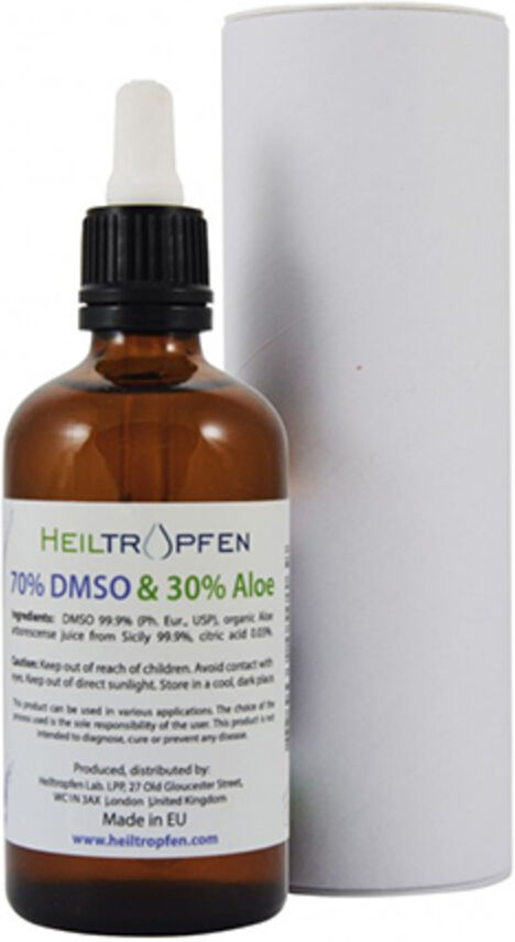 Heiltropfen DMSO + zumo de aloe con pipeta, 100 ml