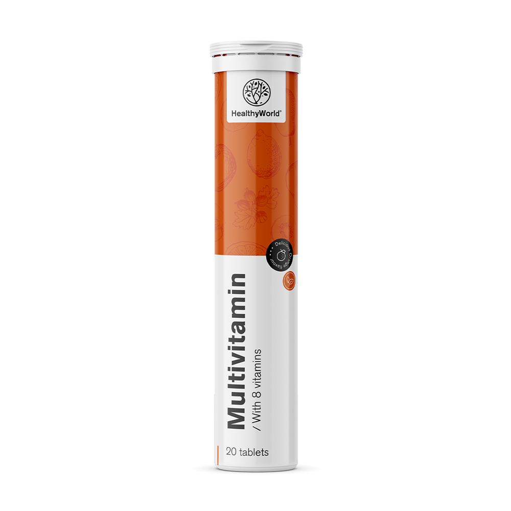 HealthyWorld® Multivitaminas – comprimidos efervescentes, 20 comprimidos efervescentes