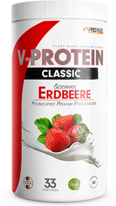 ProFuel V-Protein Classic proteína vegana - fresa, 1000 g