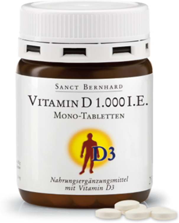 Sanct Bernhard Vitamina D3 1000 U.I., 250 comprimidos