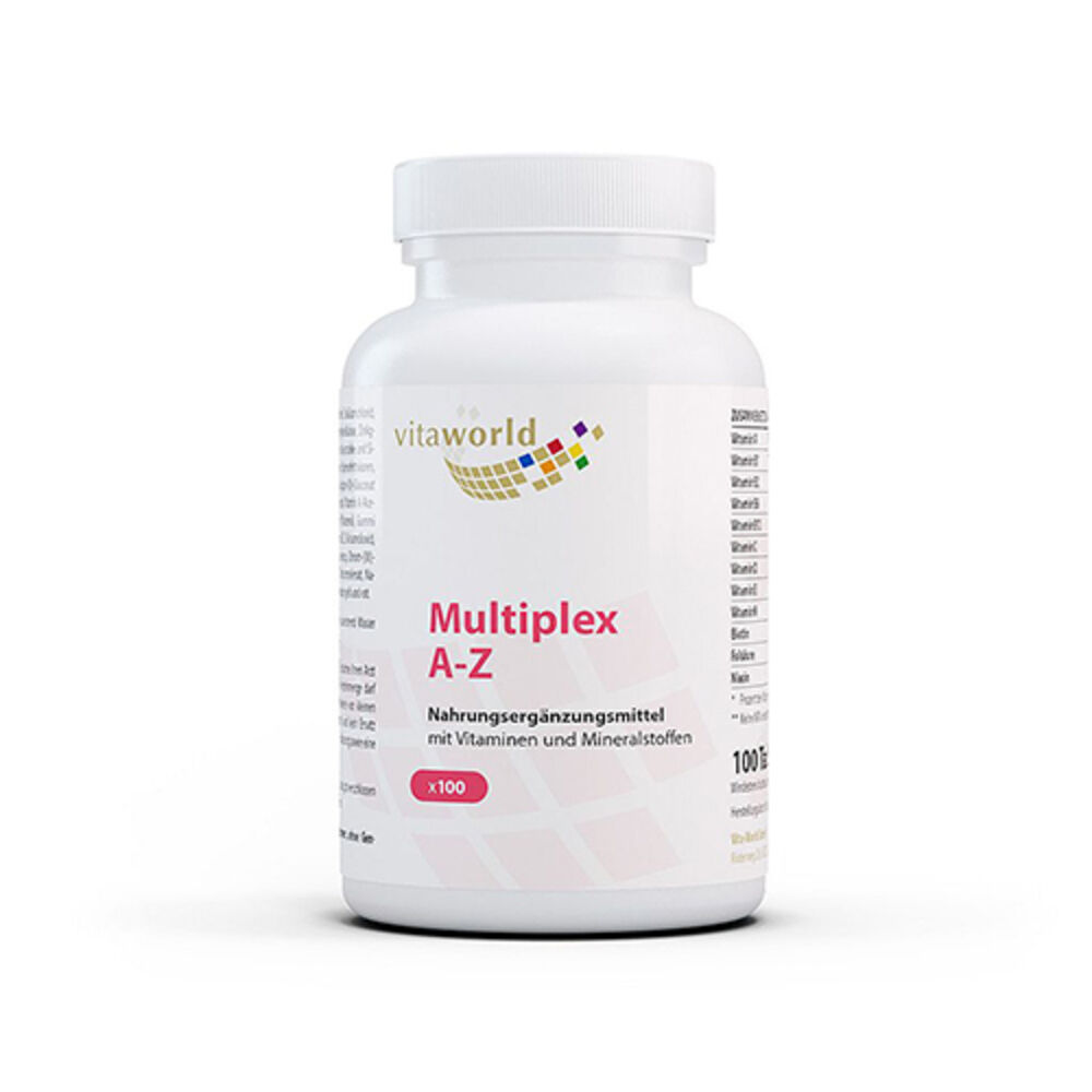 Vita World Multiplex A-Z - vitaminas y minerales, 100 comprimidos