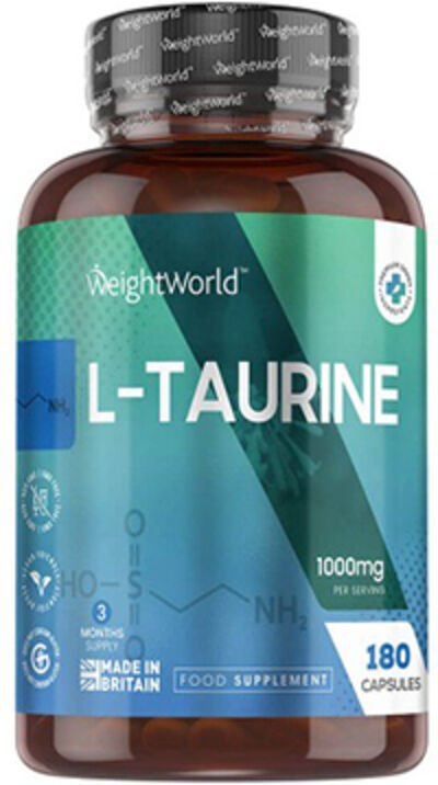 WeightWorld L-taurina 1000 mg, 180 cápsulas