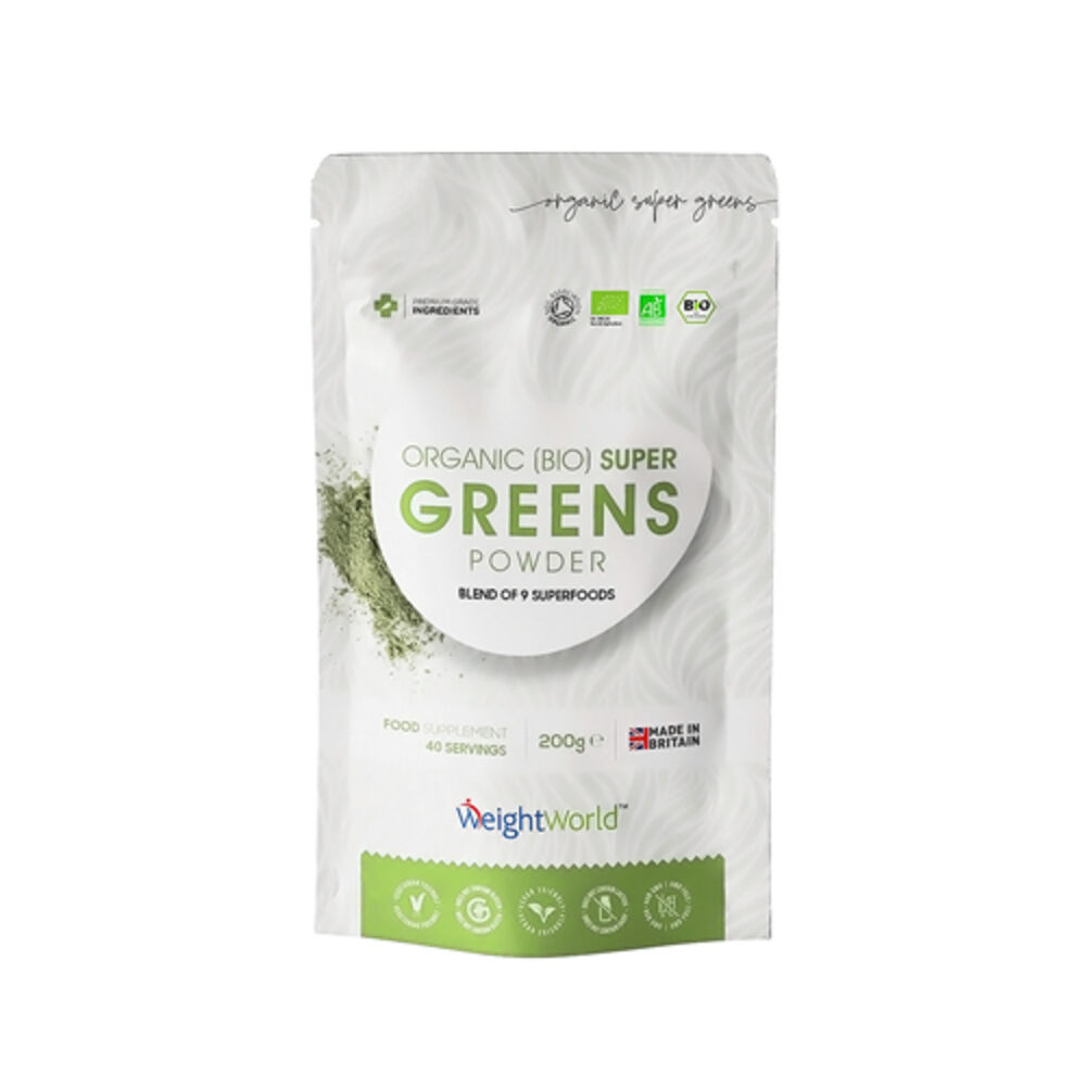 WeightWorld Súper Greens BIO en polvo, 200 g