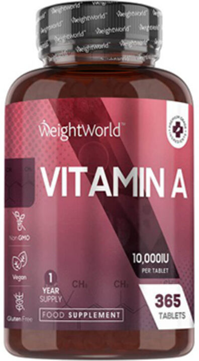 WeightWorld Vitamina A 10.000 UI, 365 comprimidos