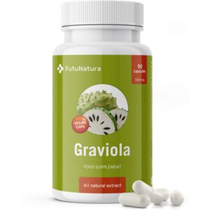 FutuNatura Graviola - 500mg, 90 cápsulas - Suplemento alimenticio FutuNatura Graviola - 500mg, 90 cápsulas - Suplemento alimenticio