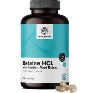 Healthy World Betaine HCL 1120 mg - 720 Cápsulas Healthy World Betaine HCL 1120 mg - 720 Cápsulas