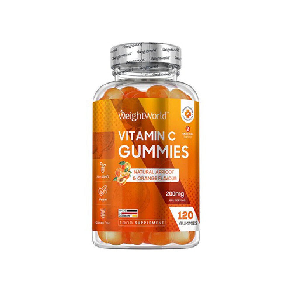 WeightWorld Vitamina C 200 mg, 120 gominolas