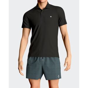 IMPETUS Polo liso en Algodón NEGRO (L)