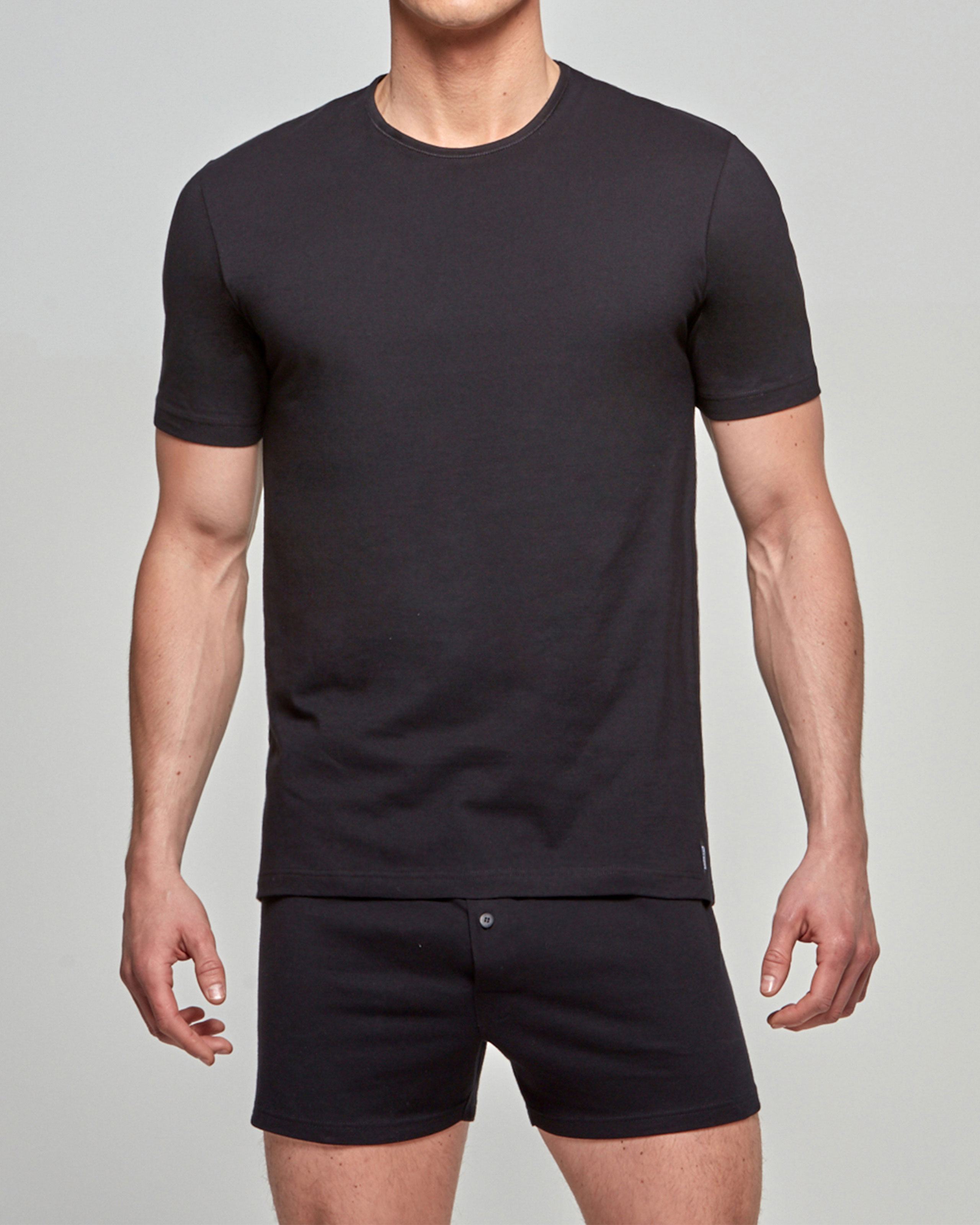 IMPETUS T-shirt de hombre Pure Cotton NEGRO (S)