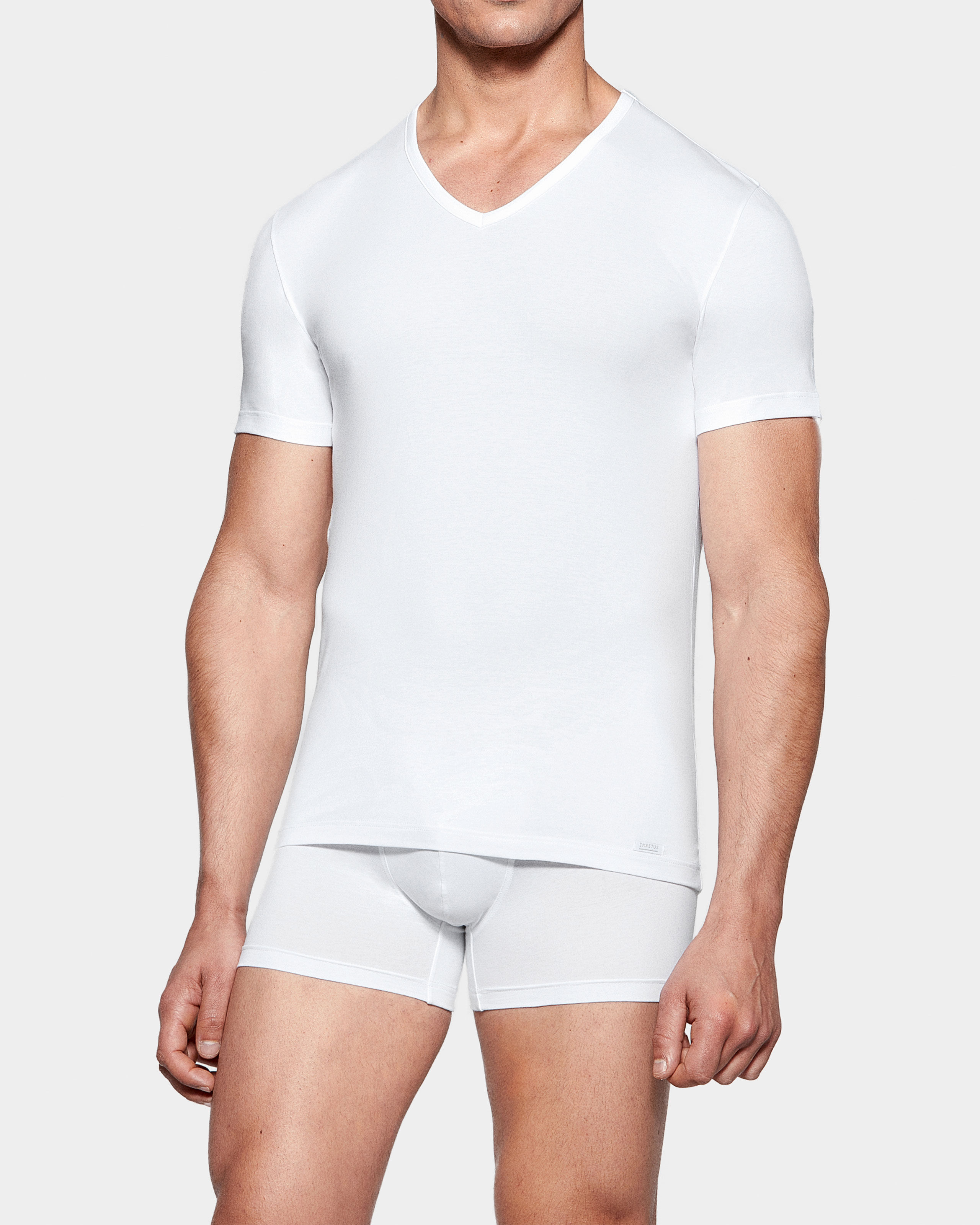 IMPETUS T-shirt de hombre Executive Blanco (L)
