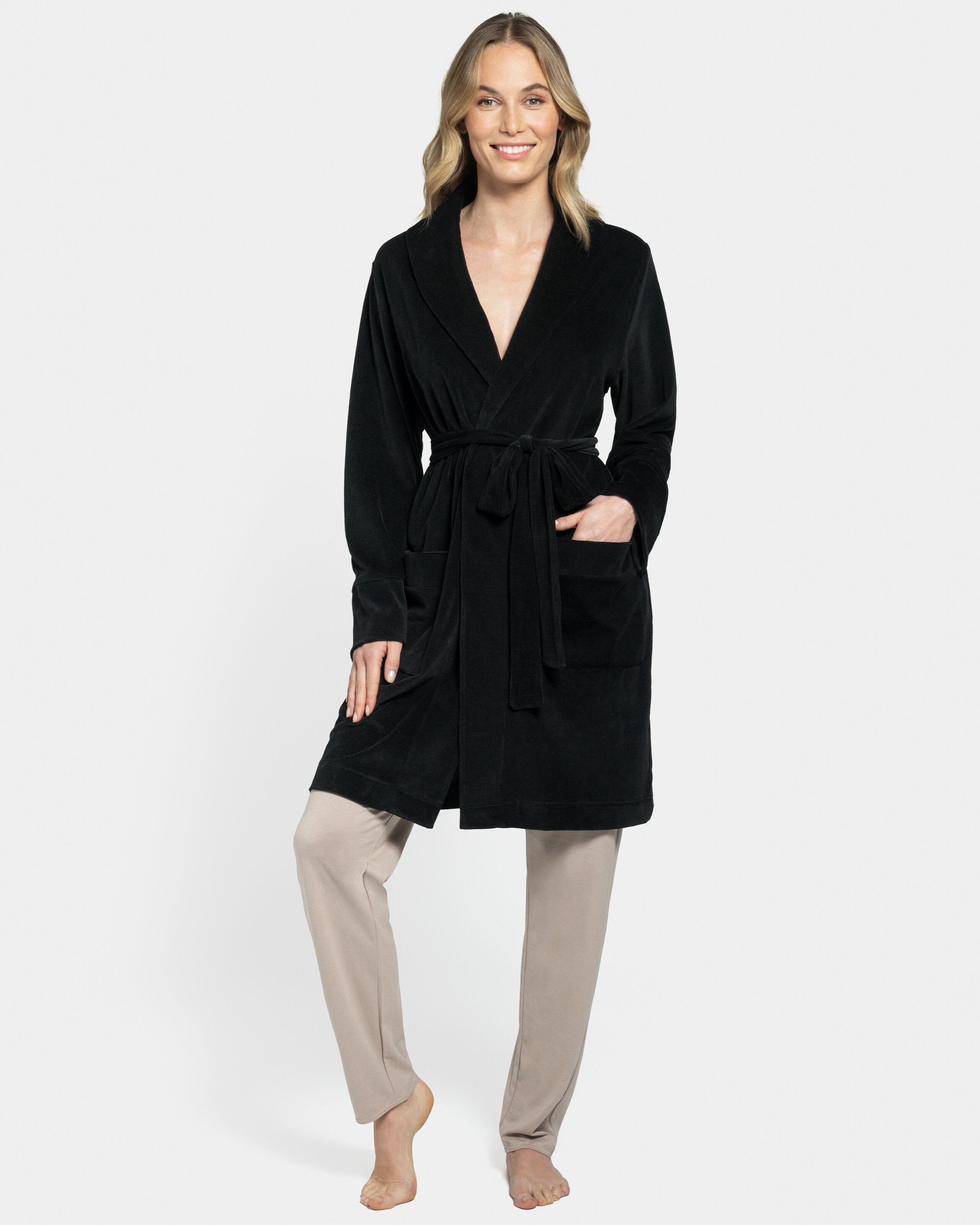 IMPETUS Robe terciopelo Paris NEGRO (L)