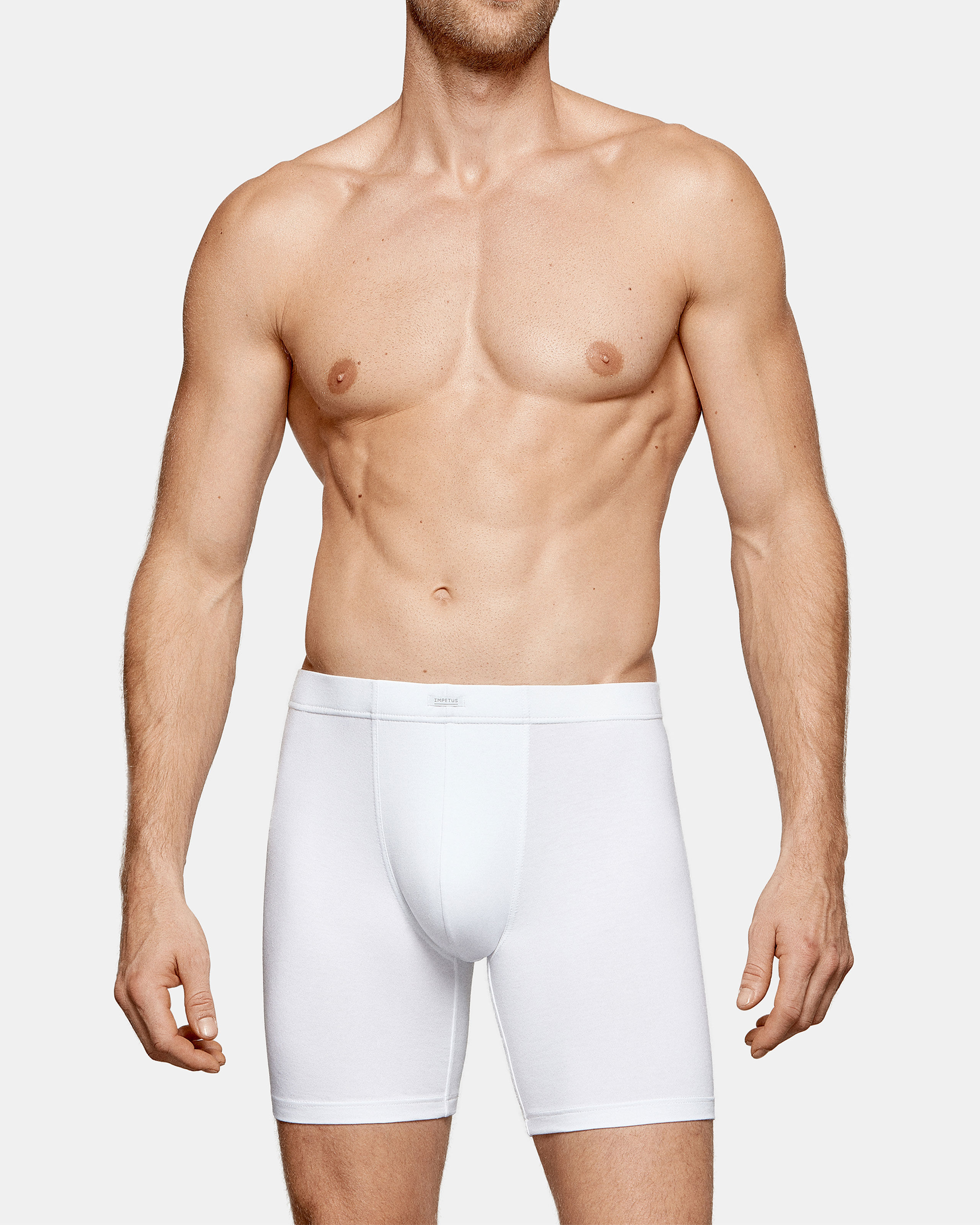 IMPETUS Boxer largo de hombre Cotton Modal BLANCO