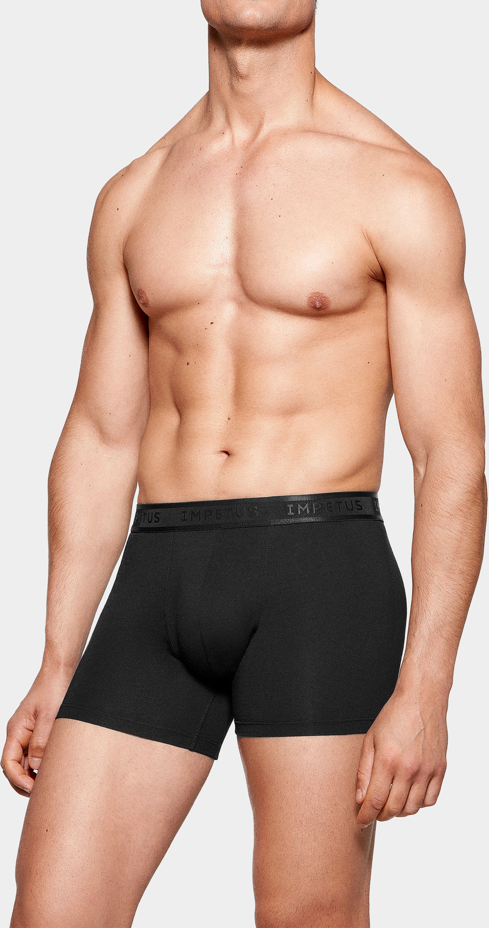 IMPETUS Boxer de hombre Cotton Modal NEGRO (L)