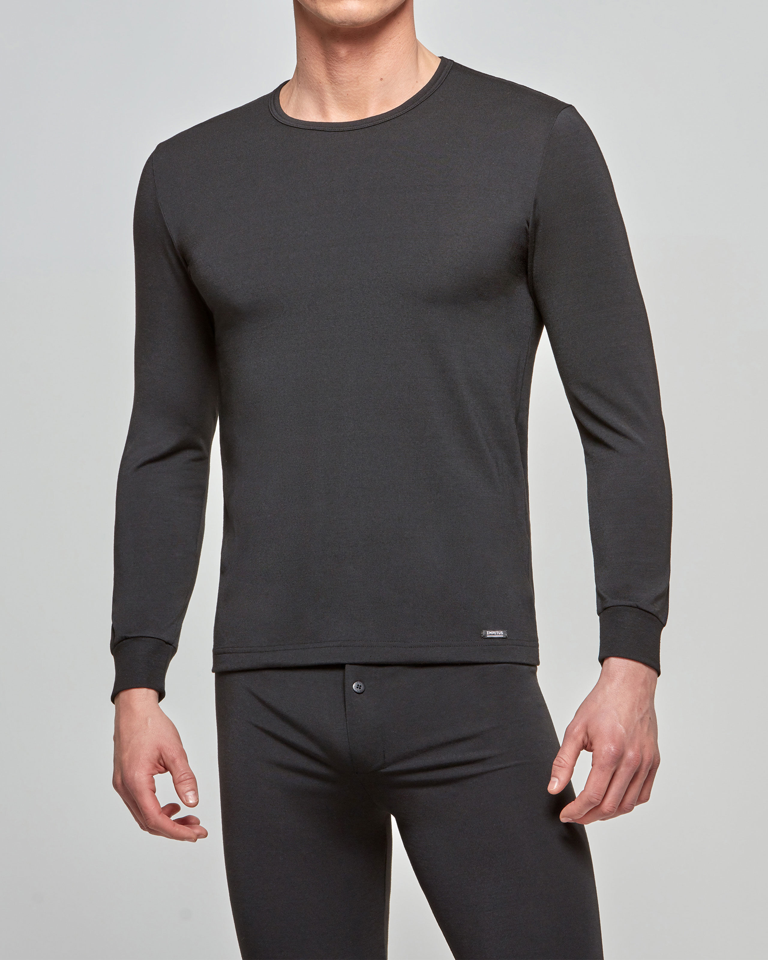 IMPETUS Camiseta de hombre Thermo NEGRO (L)