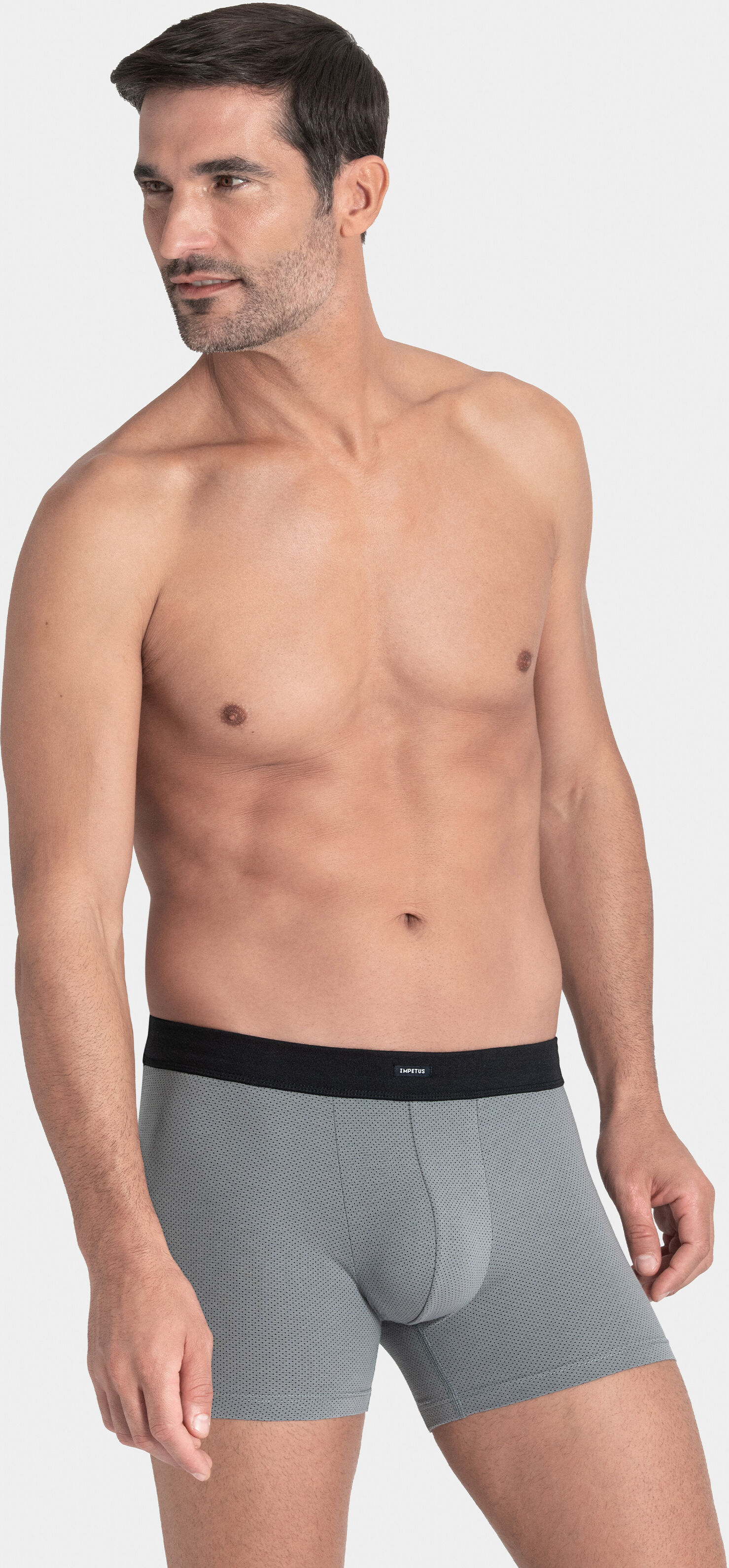 IMPETUS Pack 2 boxers de hombre en Algodón GRIS/MARINO (L)