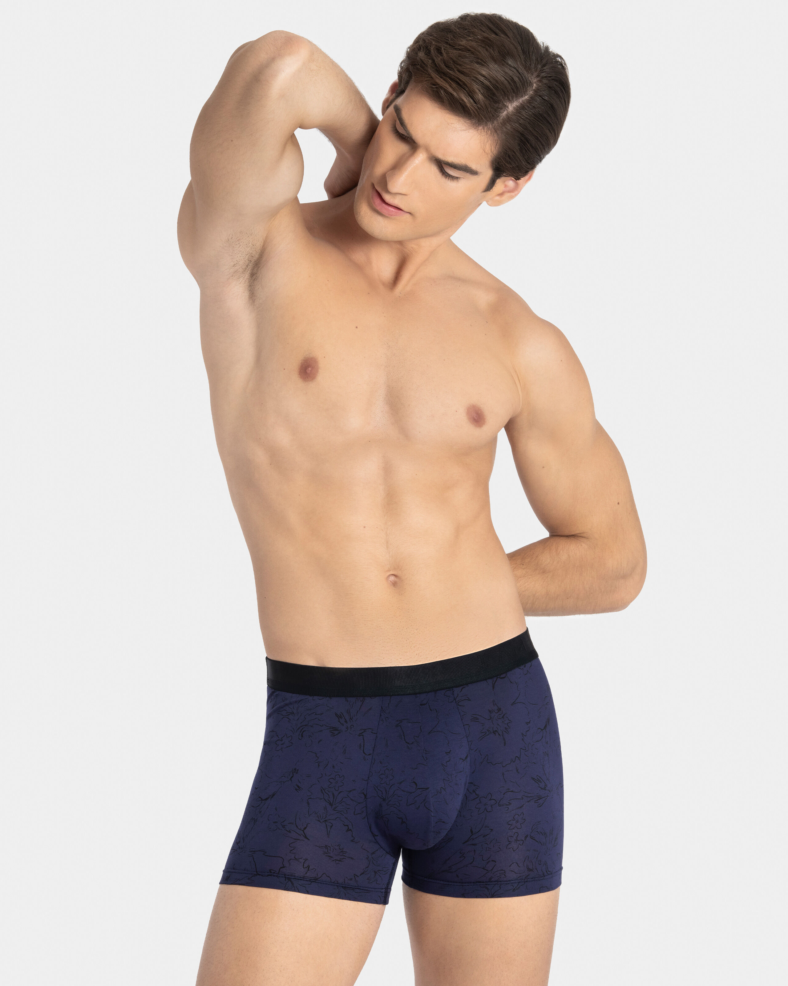 IBYIMPETUS Boxer punto de hombre Lyocell VIOLETA (S)