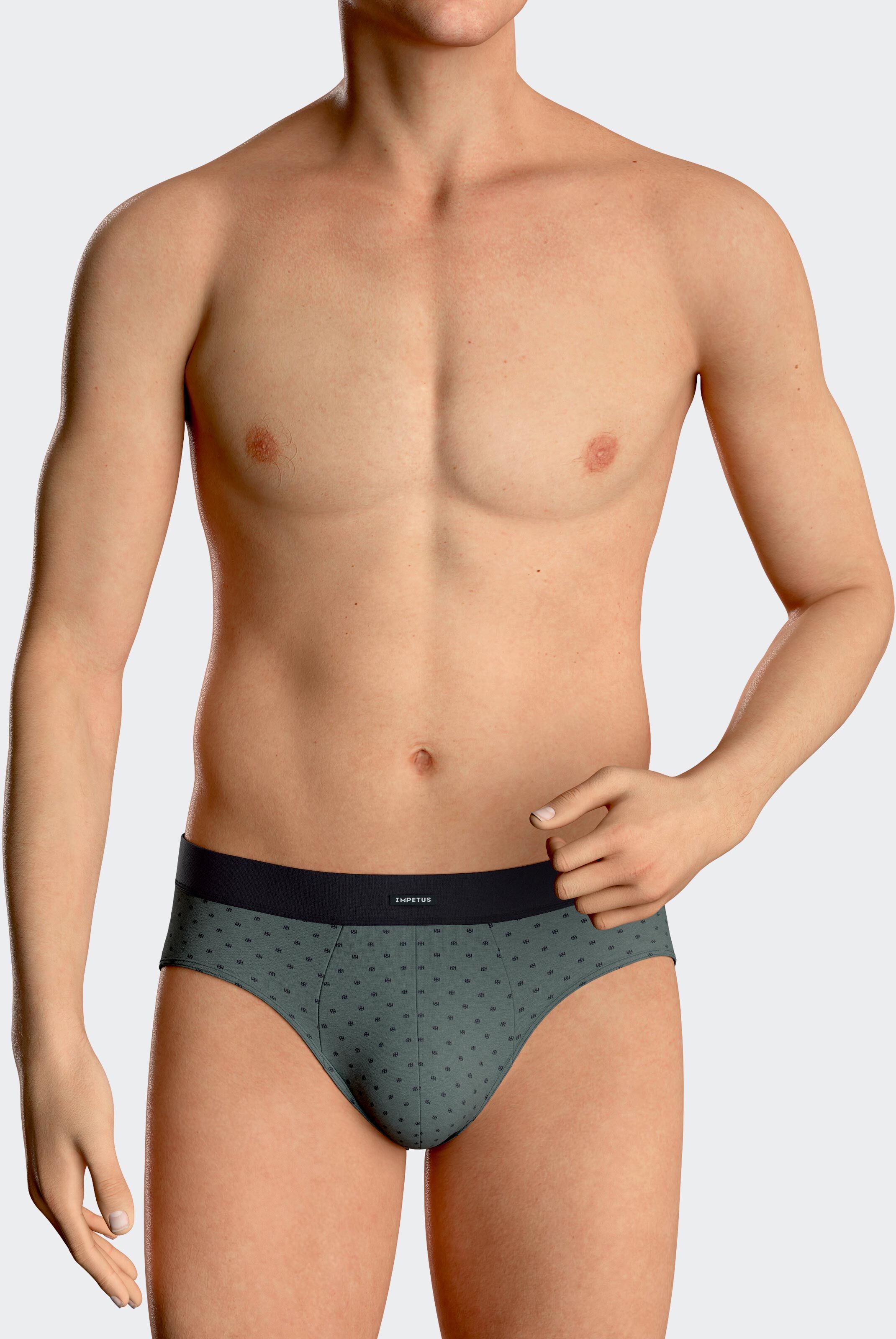 IMPETUS Pack de dos slips de hombre en Modal VERDE (L)