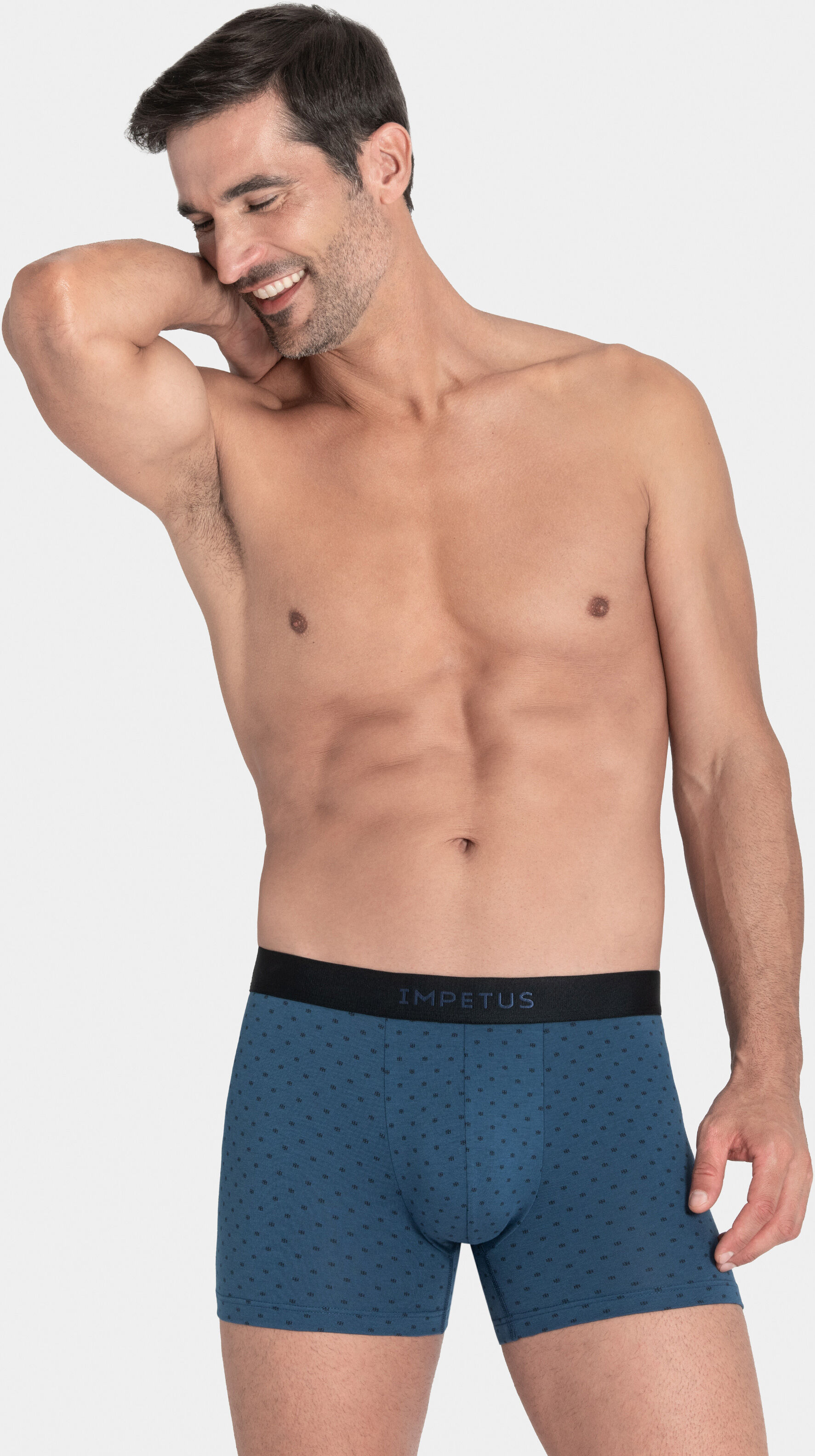 IMPETUS Pack dos boxers de hombre en Algodón Modal AZUL (S)