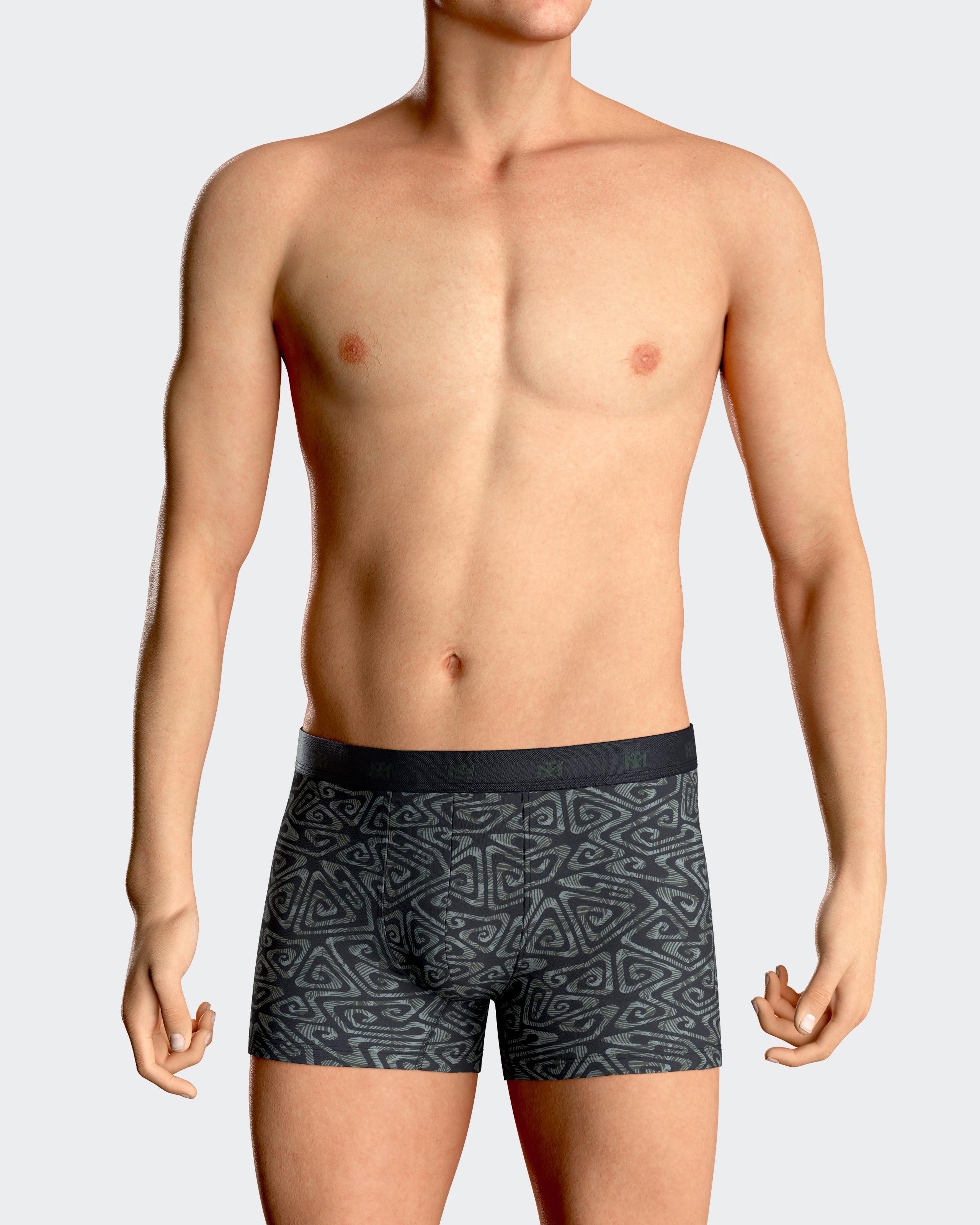 IMPETUS Boxer de hombre estampado en Modal VERDE