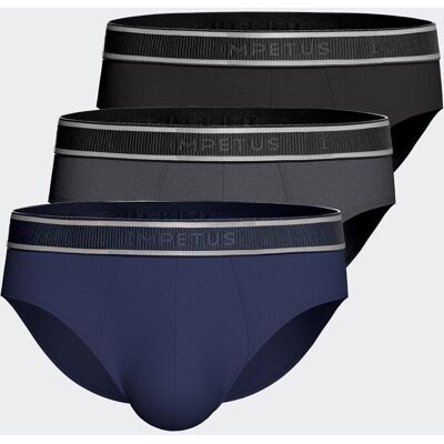 IMPETUS Pack 3 Slips de hombre Cotton Stretch GRIS (L) IMPETUS Pack 3 Slips de hombre Cotton Stretch GRIS (L)