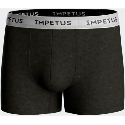 IMPETUS Boxer de punto de hombre estampado en Lyocell NEGRO IMPETUS Boxer de punto de hombre estampado en Lyocell NEGRO