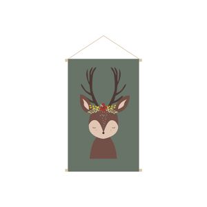Miliboo Kakemono infantil con ilustración de ciervo 40 x 60 cm LOVELY