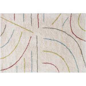 Miliboo Alfombra infantil beige con curvas multicolor 100 x 150 cm PEPA