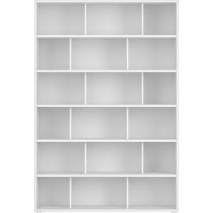 Miliboo Librería nórdica de madera blanca 140 cm EPURE