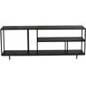 Miliboo Estantería baja moderna en metal negro L160 cm KARL