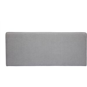 Miliboo Cabecero de cama para colgar de tela efecto aterciopelado gris 180 cm LILY