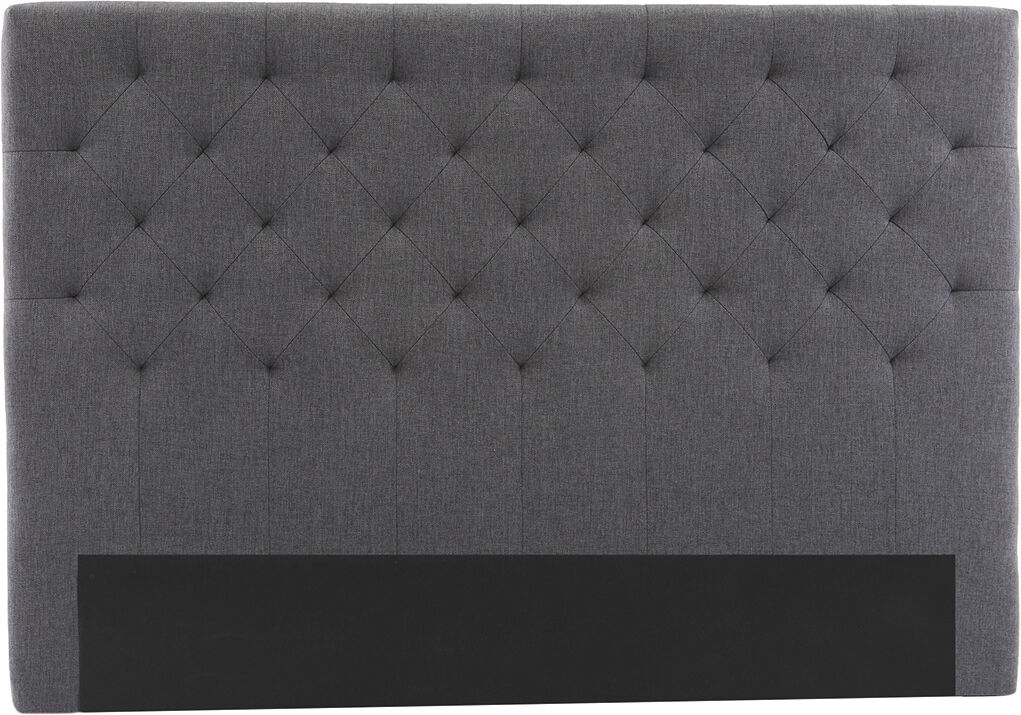 Miliboo Cabecero tejido gris oscuro 160cm ENGUERRAND