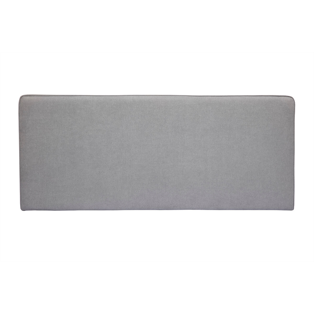 Miliboo Cabecero de cama para colgar de tela efecto aterciopelado gris 180 cm LILY