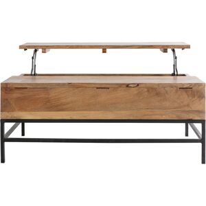 Miliboo Mesa de centro elevable industrial mango y metal L110 cm YPSTER