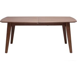 Miliboo Mesa de comedor diseño extensible nogal L180-230 FIFTIES