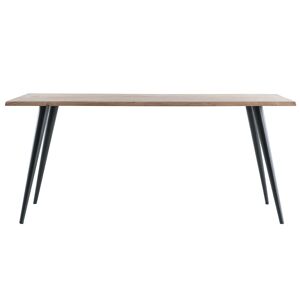 Miliboo Mesa de comedor en acacia y metal L175 EDGE