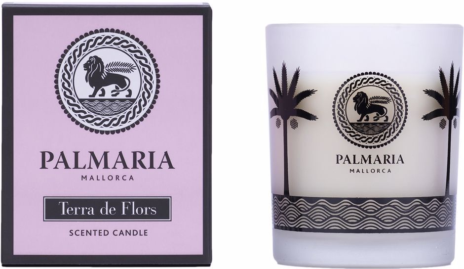 Palmaria Terra De Flors vaso vela 130 gr