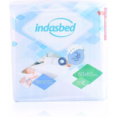 Indasec Indasbed protector absorbente 60x60 cm 20 u Indasec Indasbed protector absorbente 60x60 cm 20 u