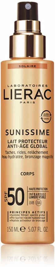 Lierac Sunissime leche protectora antiedad global cuerpo SPF50 150 ml