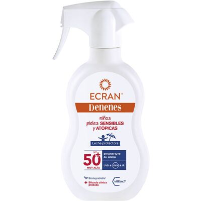 Ecran Denenes Sensitive leche protectora SPF50+ pistola 300 ml Ecran Denenes Sensitive leche protectora SPF50+ pistola 300 ml