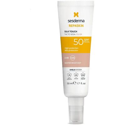 Sesderma Repaskin SPF50 Toque de Seda con Color - Protector solar facial Sesderma Repaskin SPF50 Toque de Seda con Color - Protector solar facial