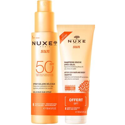 Nuxe Sun Spray Delicioso Rostro Y Cuerpo SPF50 Estuche 2 pz Nuxe Sun Spray Delicioso Rostro Y Cuerpo SPF50 Estuche 2 pz