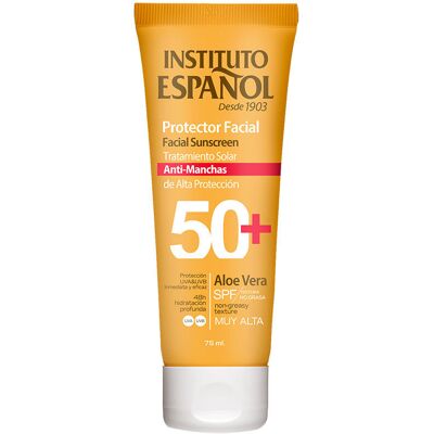 Instituto Español Protector Solar facial tratamiento anti-manchas SPF50+ 75 ml Instituto Español Protector Solar facial tratamiento anti-manchas SPF50+ 75 ml