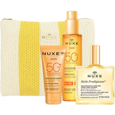 Nuxe Sun Aceite Bronceador Rostro Y Cuerpo SPF50 Estuche 4 pz Nuxe Sun Aceite Bronceador Rostro Y Cuerpo SPF50 Estuche 4 pz