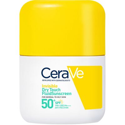 Cerave Invisible fluido protector oil control rostro para pieles normales a grasas SPF50+ 50 ml Cerave Invisible fluido protector oil control rostro para pieles normales a grasas SPF50+ 50 ml