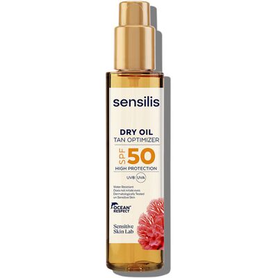 Sensilis Dry Oil Tan Optimizer protector solar corporal en aceite seco SPF50 150 ml Sensilis Dry Oil Tan Optimizer protector solar corporal en aceite seco SPF50 150 ml