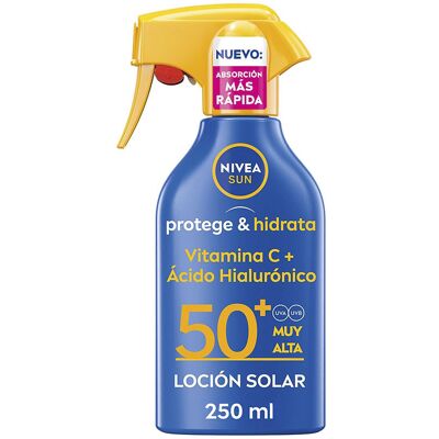Nivea Sun Protege & Hidrata spray loción solar SPF50+ 250 ml Nivea Sun Protege & Hidrata spray loción solar SPF50+ 250 ml