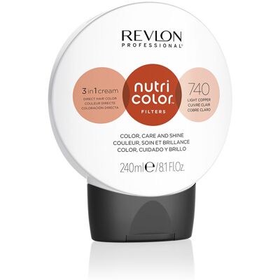 Revlon Nutri Color Filters Cobre Claro - Mascarilla de color para cabello Revlon Nutri Color Filters Cobre Claro - Mascarilla de color para cabello