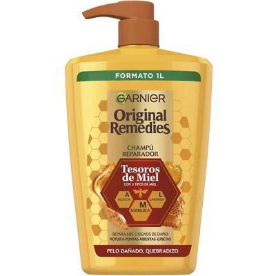 Garnier Original Remedies champú tesoros de miel 1000 ml Garnier Original Remedies champú tesoros de miel 1000 ml